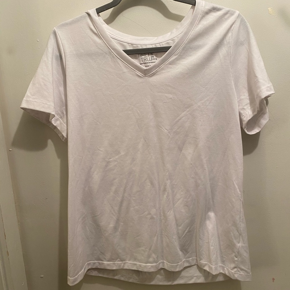 Time and Tru White Tee